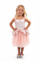 Little adventures - rosé gouden tutu jurk – maat m (98-104)