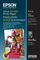 Epson value glossy photo paper - 10x15cm - 20 vellen