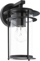 Eglo valdeo - buitenverlichting - ip44 - wandlamp - 1 lichts - zwart - helder