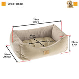 Ferplast Hondenen kattenbed Chester 80 beige - afbeelding 3