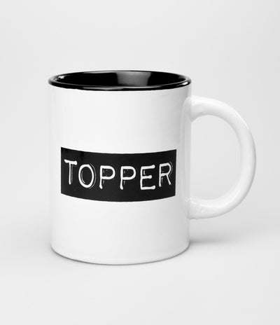 Paperdreams black white mok - topper-white