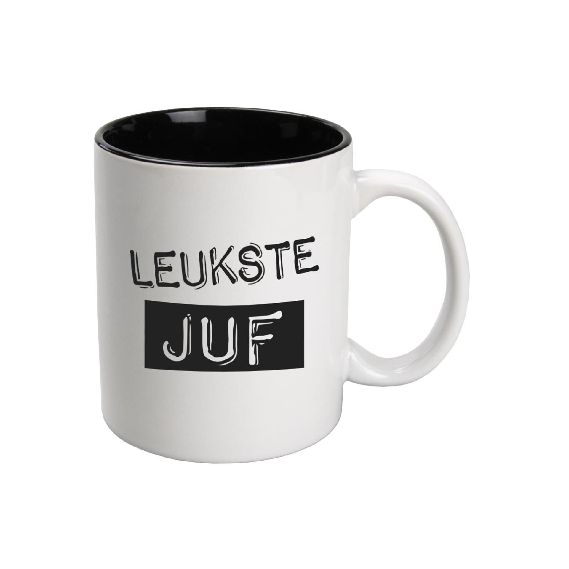 Paperdreams zwart wit mug - jufr - keramiek 400ml