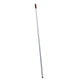 Luva bezemsteel metaal wit 140cm met schroefdraad