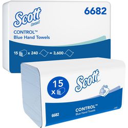 Handdoeken scott 6682 240 vellen wit