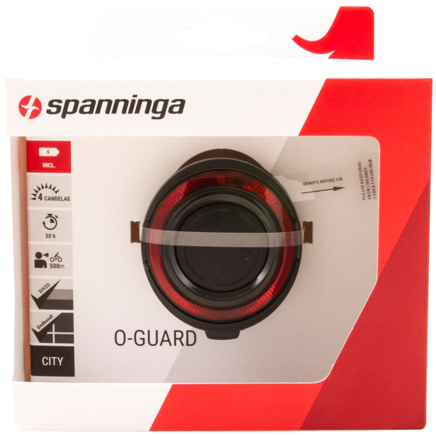 achterlicht O-Guard zwart