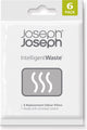 Joseph joseph vervangende geurfilters intelligent waste – actieve koolstoffilters voor totem, titan stack afvalsystemen - 6 pack