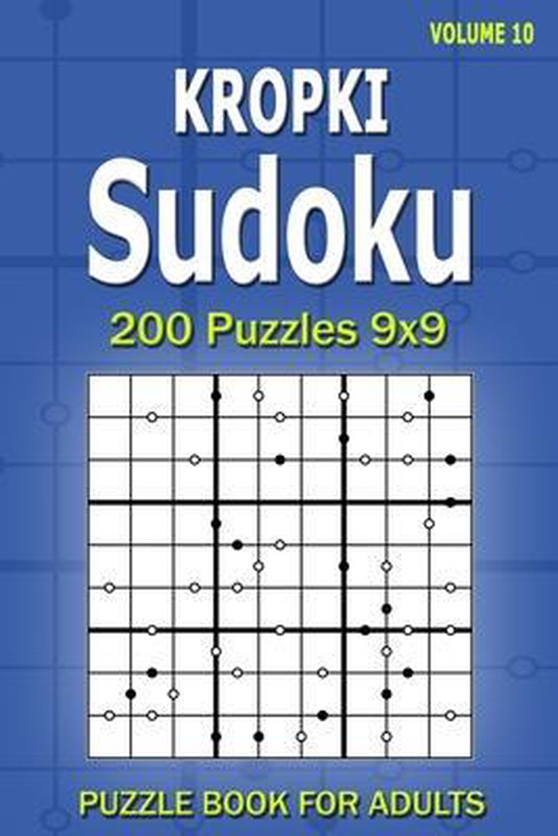 Kropki sudoku puzzle book for adults