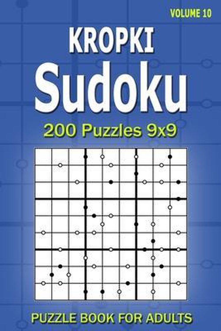 Kropki sudoku puzzle book for adults