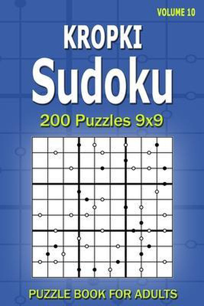 Kropki sudoku puzzle book for adults
