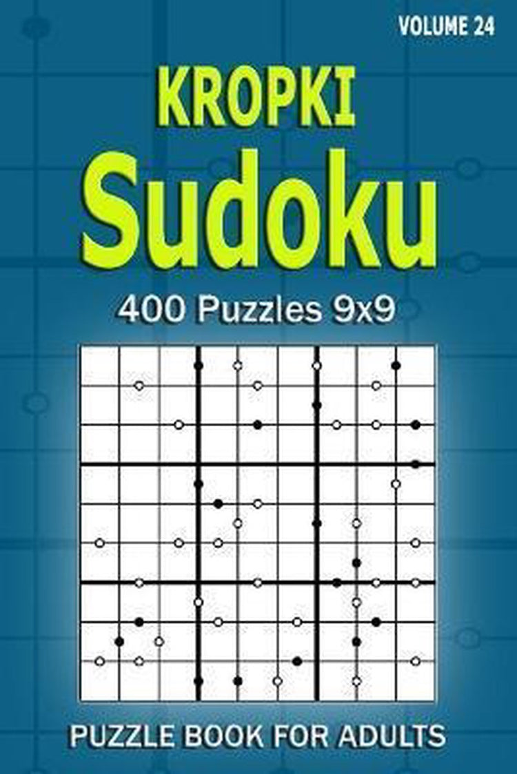Kropki sudoku puzzle book for adults