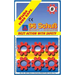 Johntoy klappertjes 8 shots met 12 ringen op kaart