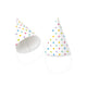 Paperdreams papier hoedje- party dots - 30cm set a 6 stuks