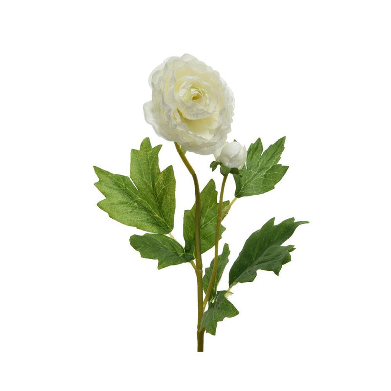Decoris ranonkel h57cm wit