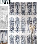 Noordwand Urban Friends Coffee Behang surfplanken blauw en wit - afbeelding 2