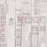Noordwand behang urban friends coffee wooden planks beige en roze - afbeelding 1