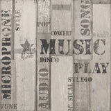 Noordwand behang urban friends coffee wooden planks grijs en zwart - afbeelding 1