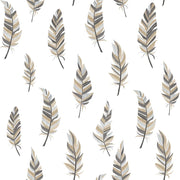 Noordwand behang urban friends coffee feathers wit en zilverkleurig - afbeelding 1