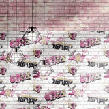 Noordwand behang urban friends coffee bricks roze en wit - afbeelding 1