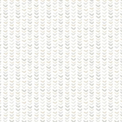 Noordwand behang mondo baby small harts wit en grijs