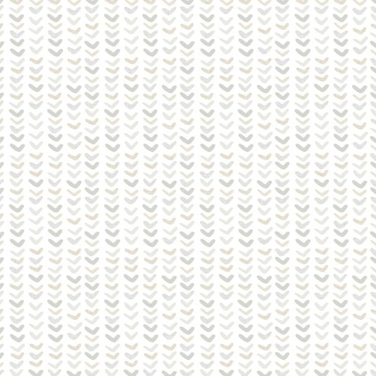 Noordwand behang mondo baby small harts wit en grijs
