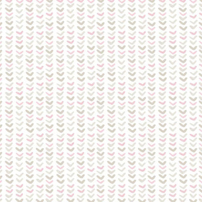 Noordwand Noordwand Behang baby Small Harts wit en roze