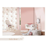 Noordwand behang mondo baby hug bears roze en beige - afbeelding 1