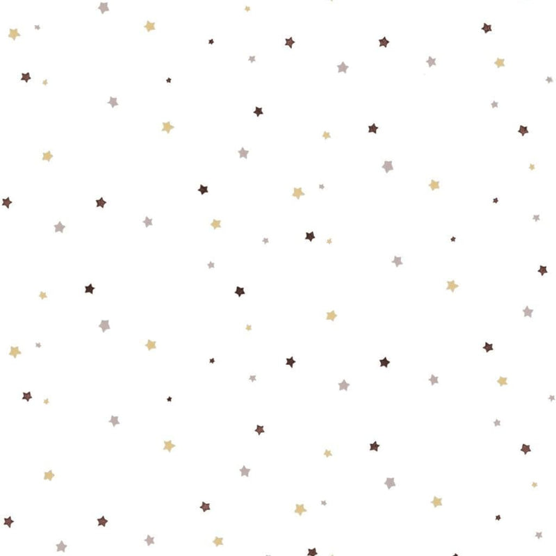 Noordwand behang mondo baby little stars beige en wit