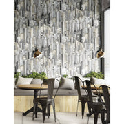 Noordwand Noordwand Behang Friends Coffee Cities and Skyline grijs en metallic - afbeelding 1