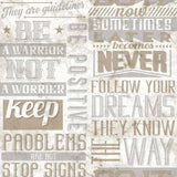 Noordwand behang friends coffee words and letters metallic en beige - afbeelding 2
