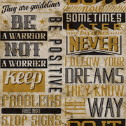 Noordwand behang friends coffee words and letters metallic en zwart - afbeelding 2