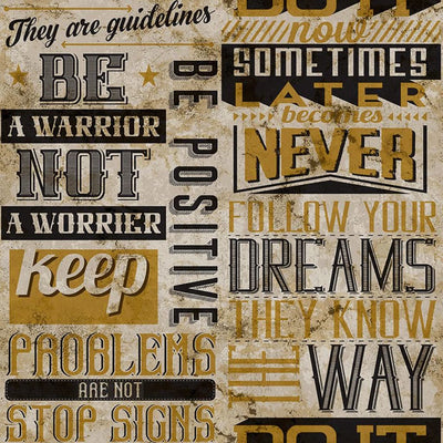 Noordwand behang friends coffee words and letters metallic en zwart