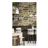 Noordwand behang friends coffee words and letters metallic en zwart - afbeelding 1