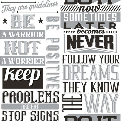 Noordwand behang friends coffee words and letters zwart en wit