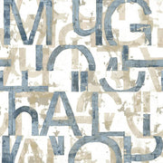 Noordwand behang friends coffee words and letters blauw en metallic - afbeelding 2