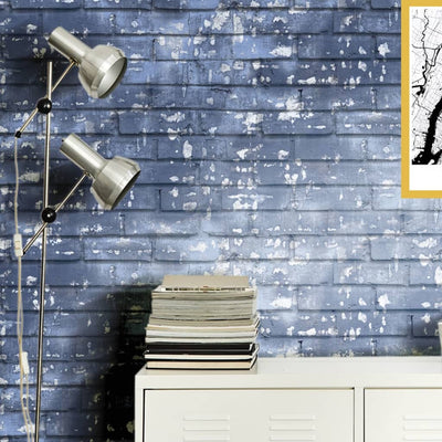 Noordwand behang friends coffee stones blauw