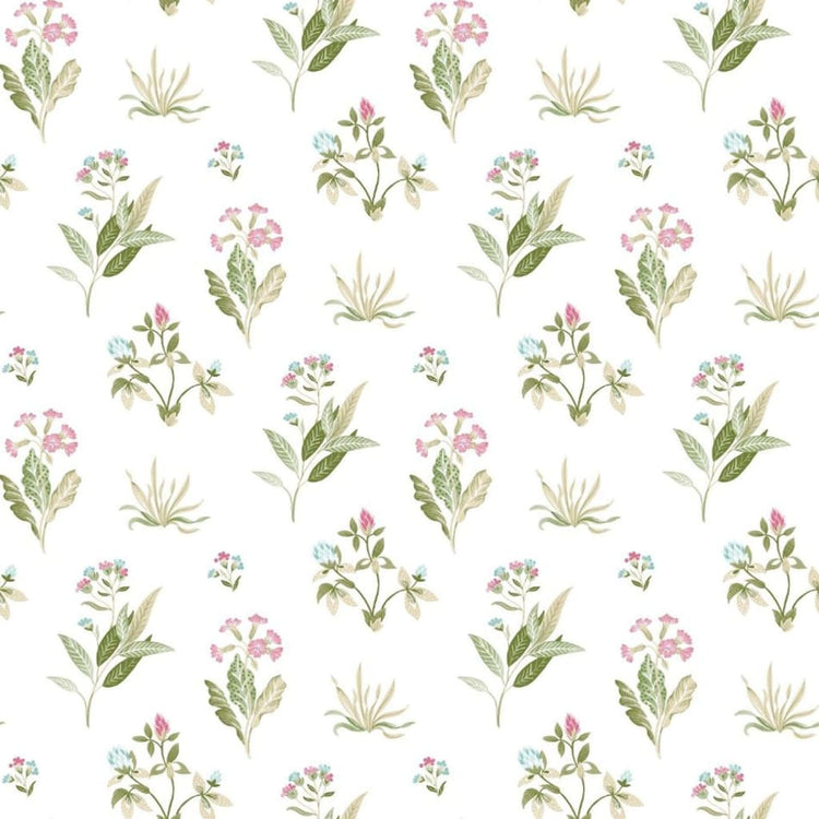 Noordwand behang blooming garden 6 flowers and plants wit en groen