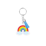 Paperdreams sleutelhanger- regenboog acryl 6,5x13,5cm - afbeelding 1
