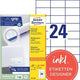 Etiketten avery 3474 stuks wit