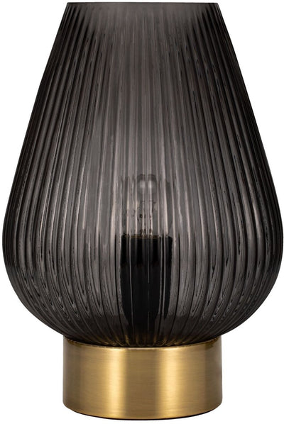 Pauleen led-tafellamp crystal gloom e27 max. 40w rookglas, messing