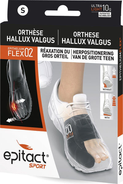 Epitact sport - corrigerende hallux valgus orthese - maat s (t m 39) - voor tijdens sporten - 1 stuk