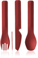 Human gear - trio - red - bestek - herbruikbaar - campingbestek