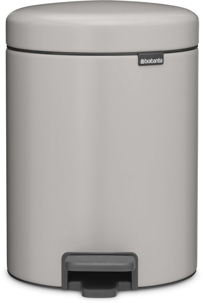 Brabantia newicon prullenbak - 5 liter - badkamer - soft grey