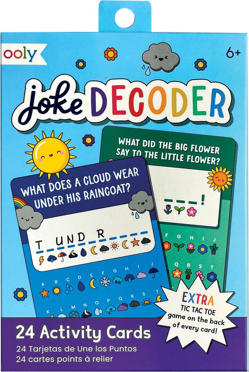Ooly - joke decoder - activity cards - 24 moppen ontdekkingskaarten