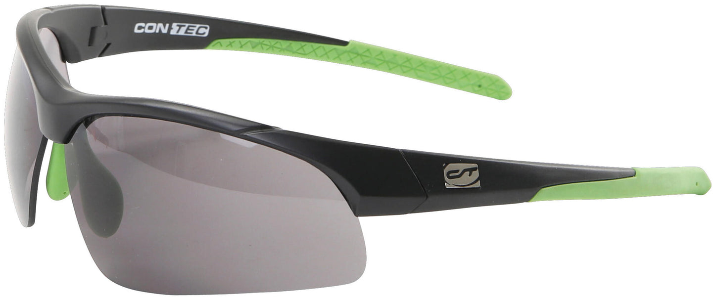 Contec sportbril 3dim ct sunglasses 3dim black neogreen
