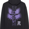 Fox head image phantom oversized fleece hoodie