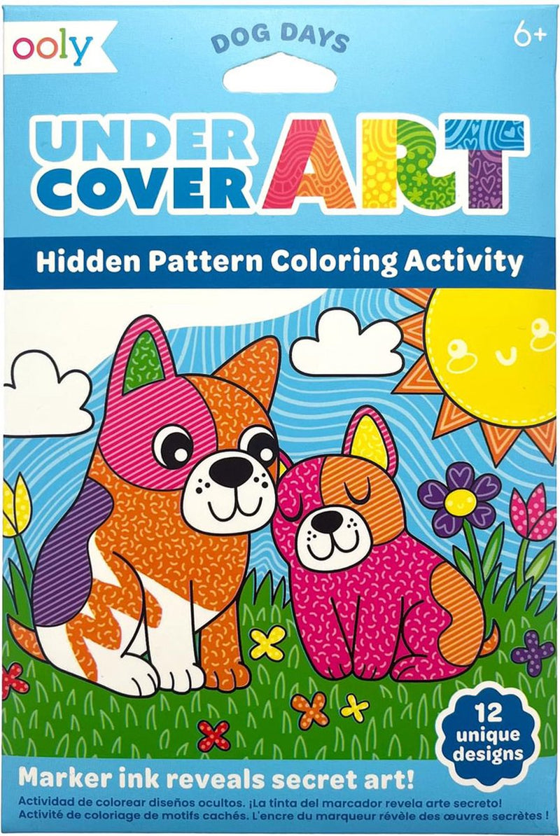 Ooly - undercover art - 12 kleurplaten met verborgen patronen - dog days