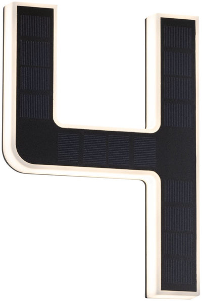Paulmann solar led-huisnummerverlichting incl. verwisselbare accu nummer 4 ip44 3000k 6lm zwart