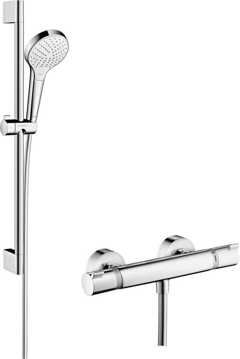 Hansgrohe croma s vario renovatieset - 90 cm - ecostat comfort - thermostaat - select-knop bediening - chroom