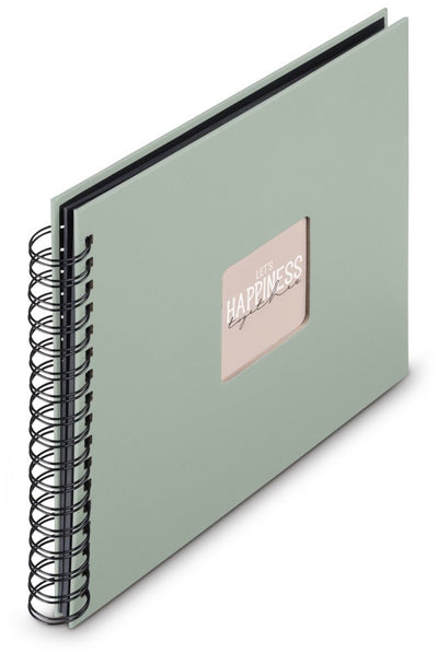 Hama spiraal fotoalbum - fine art - 28x24 - 50 pagina's - salie