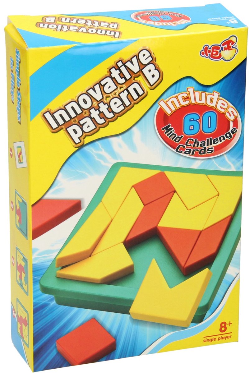Lobbes speelgoed bv vormenpuzzel tangram, 60 challenges